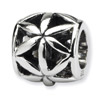 .925 Sterling Silver Floral Bali Bead