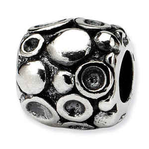Sterling Silver Dots Bali Bead