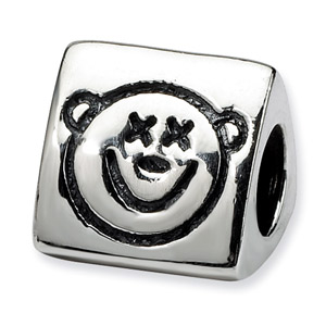 .925 Sterling Silver Wise Monkey Trilogy Bead