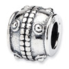 .925 Sterling Silver Dots Bali Bead