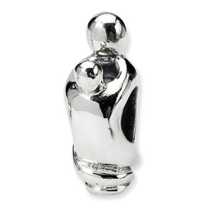 .925 Sterling Silver Family of 2 Bead
