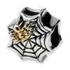 Sterling Silver & 14k Spider Web Bead