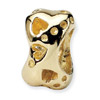 14K Gold Dog Bone Bead