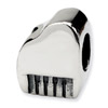 .925 Sterling Silver Piano Bead