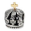 .925 Sterling Silver & 14k  Crown Bead