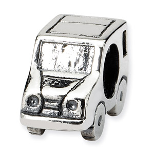 .925 Sterling Silver Car Bead