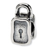 .925 Sterling Silver Padlock Bead