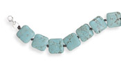 Square Turquoise Knotted Bracelet