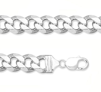 13mm Sterling Silver Curb Link Chain