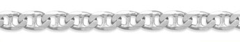 10mm Sterling Silver Mariner Link Chain