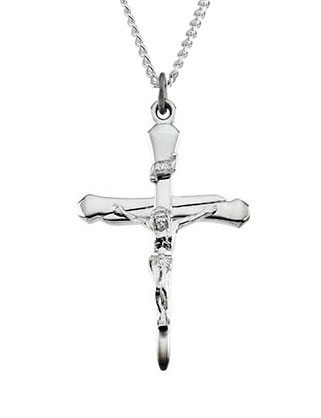 Sterling Silver Crucifix Pendant