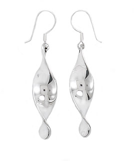 Sterling Silver Twist Earrings