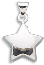 Sterling Silver Polished Star Pendant