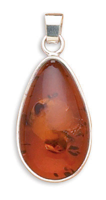 Oval Baltic Amber Pendant Baltic Amber Jewelry