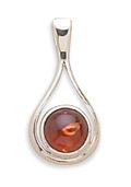 Cut Out Amber Pendant
