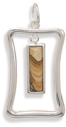 Picture Jasper Cut Out Pendant