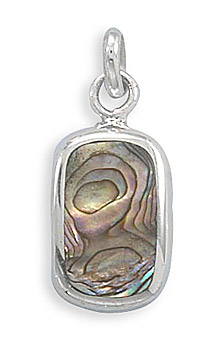 Sterling Silver and Abalone Shell Pendant