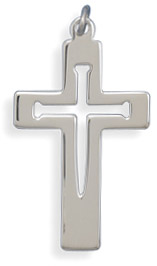 Sterling Silver Cut-Out Cross