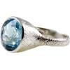 Blue Topaz Silver Ring View