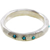 Turquoisee Organic Sterling Silver Band