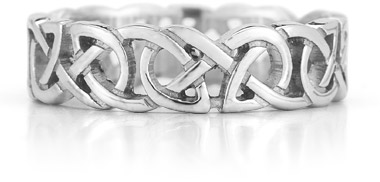 Sterling Silver Cut Out Celtic Knot Ring