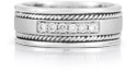 Sterling Silver and Diamond Wedding Band
