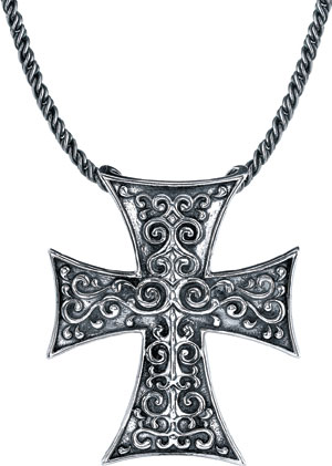 Starhaven Sterling Silver Medium Gothic Cross Pendant