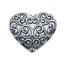 Starhaven Sterling Silver Filigree Heart Pendant