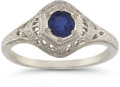 Enchanted Sapphire Ring In .925 Sterling Silver