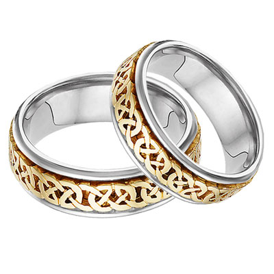 Celtic braid wedding rings