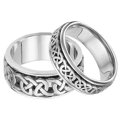 celtic wedding rings his and hers