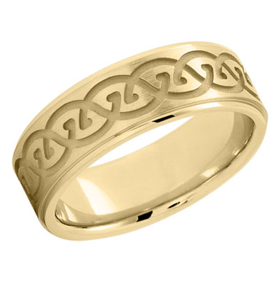 Celtic Knot Wedding Band in 14K Yellow Gold 112500