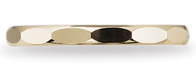 Benchmark Designer Elliptical 2mm Wedding Band, 14K Yellow Gold