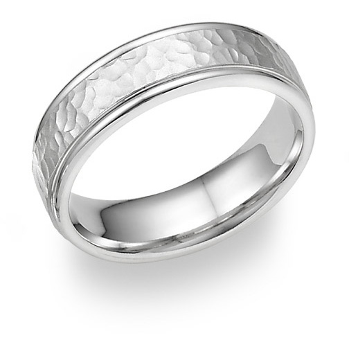 The Rugged Individualism of Hammered Wedding Bands