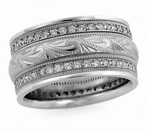 Diamond and White Gold Wedding Bands for 2020 Style