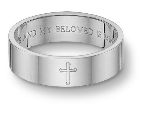 Bible Verse Wedding Rings with Entire Verses Engraved Inside!