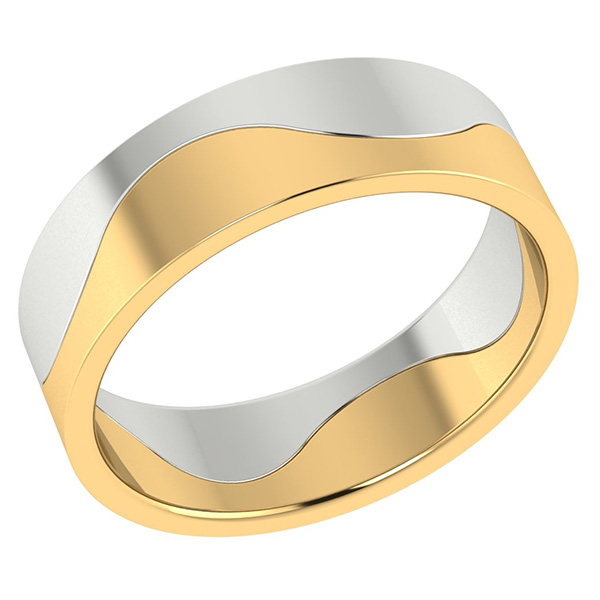 Two-Halves Wedding Rings
