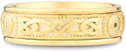 14K Yellow Gold Celtic Shield Wedding Band