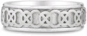 14K White Gold Celtic Knot Wedding Band