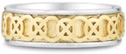 14K Two-tone Gold Celtic Knot Wedding Band