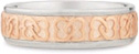 14K White and Rose Gold Celtic Knot Wedding Band