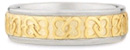 14K Two-Tone Gold Celtic Knot Wedding Band