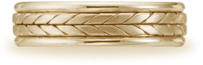 Benchmark Designer Wedding Band, 14K Yellow Gold