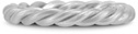 Weaved Rope Wedding Band in 14K White Gold