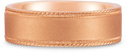 Satin-Finished Edged-Milligrain Wedding Band in 18K Rose Gold