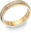 two tone wedding bands for women
