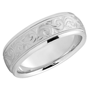 ... sterling silver wedding bands are a great fit. (See also: Sterling