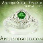Engaging Emerald Rings to Symbolize Growing Love