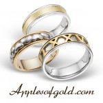 Two-tone Wedding Bands: Complementary Contrast