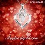 Heart Pendants with Unexpected Gemstones